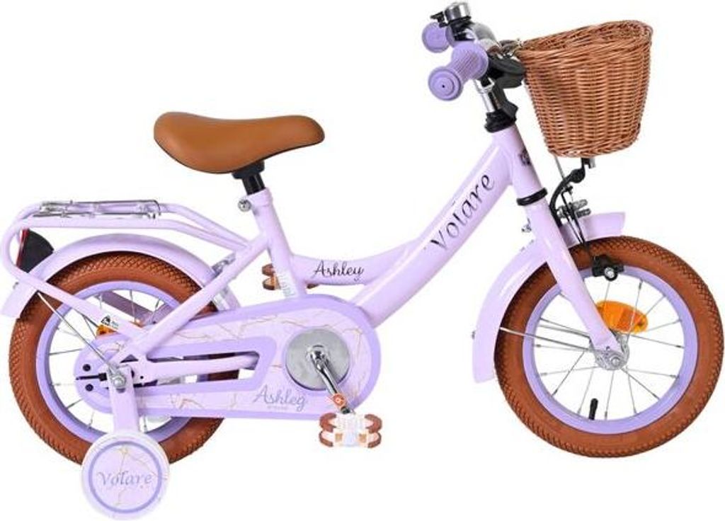 Volare Ashley Kinderfahrrad - Mädchen - 12 Zoll - Lila Produktbild 