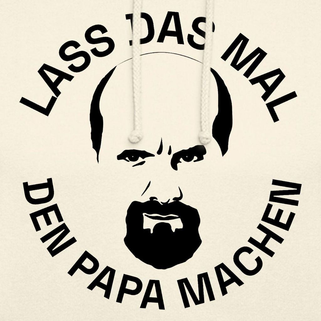 Spreadshirt Stromberg Bernd Lass Das Mal Den Papa Machen Uni Hoodie, L, Vanille-Milchshake