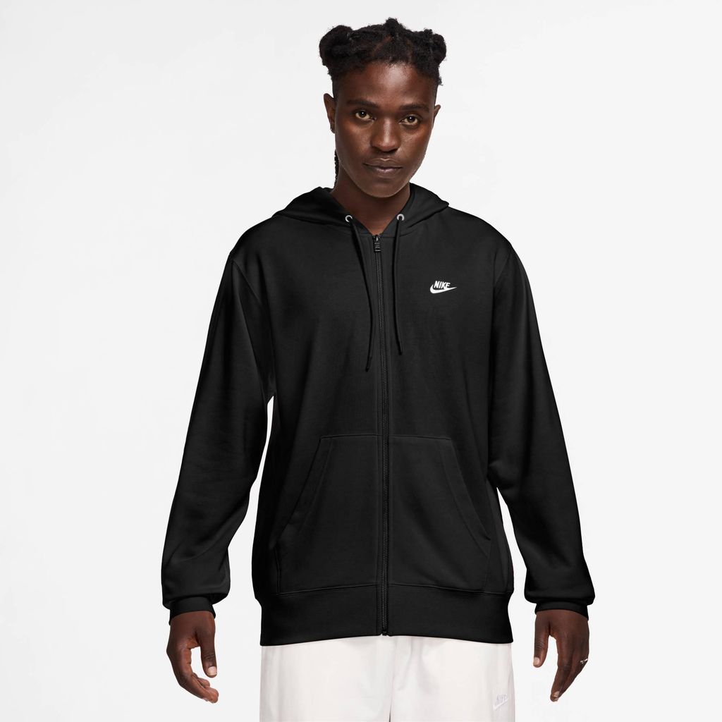 Nike CLUB French Herren Terry-Hoodie - Schwarz/Weiß Schwarz/Weiß XL