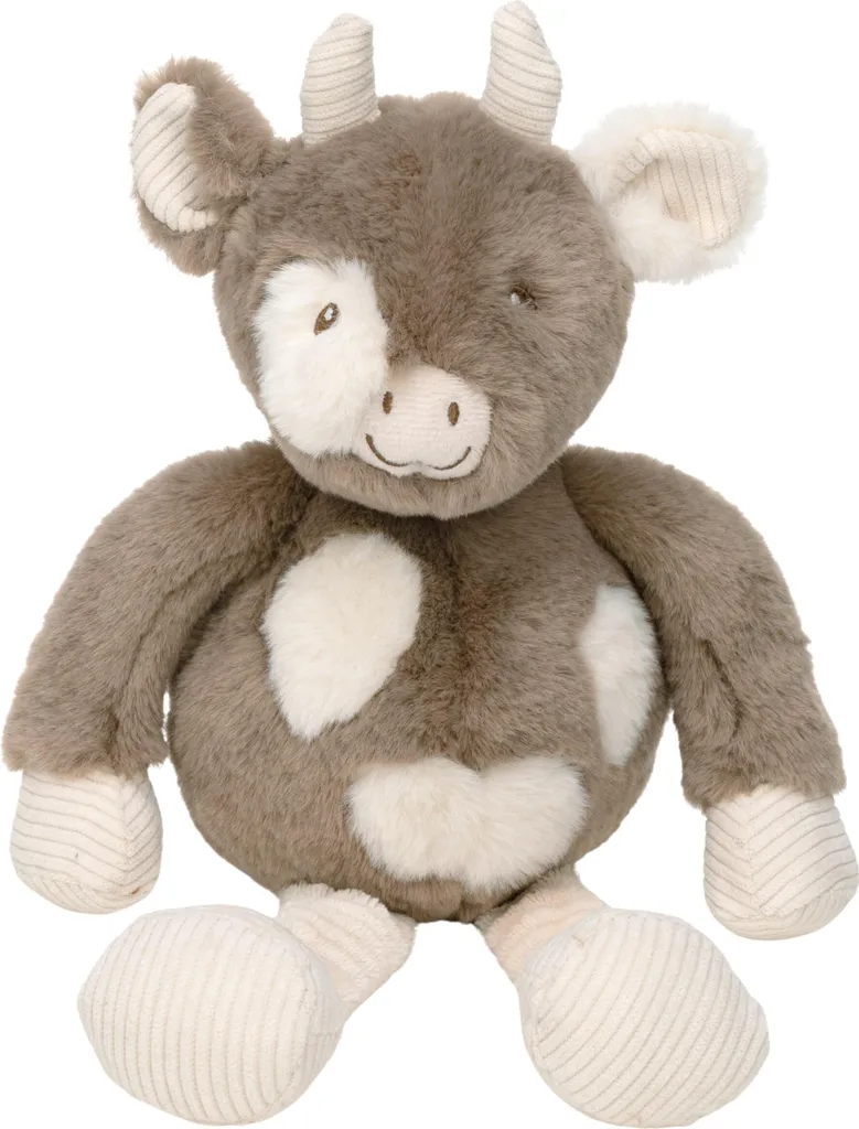 Cadeau de Naissance Peluche Vache Happy Horse 40 cm Casey Marron Doux