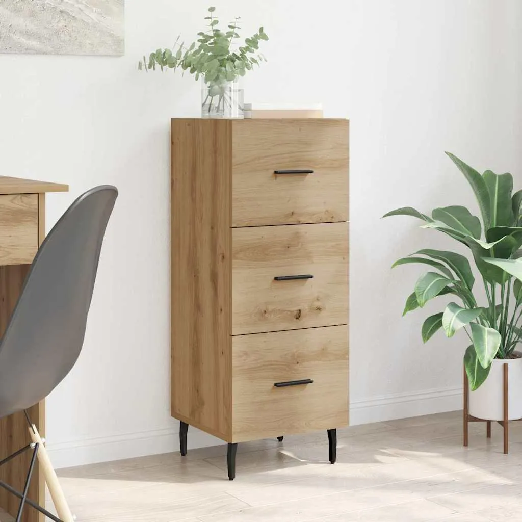 vidaXL Sideboard Rovere Artisan 34x90 cm | Mobiletto Minimal Chic