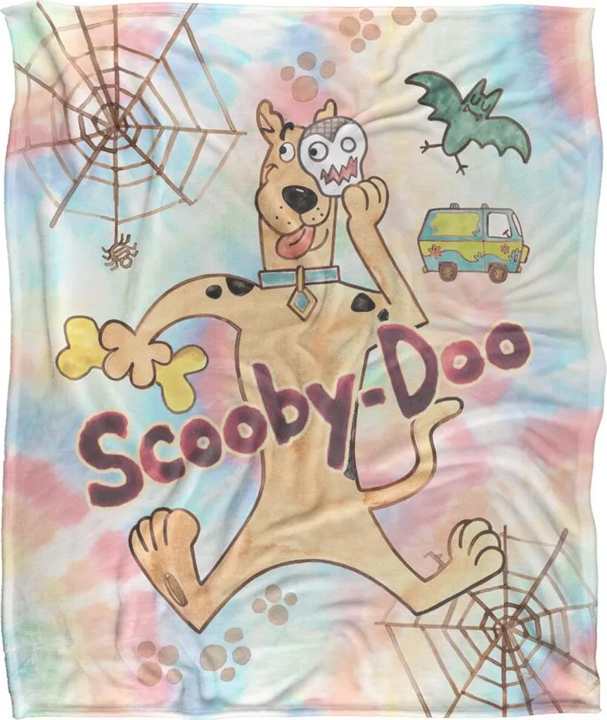 Scooby Doo Couverture Peintures TV19067 Taille Unique Plaid Coloré