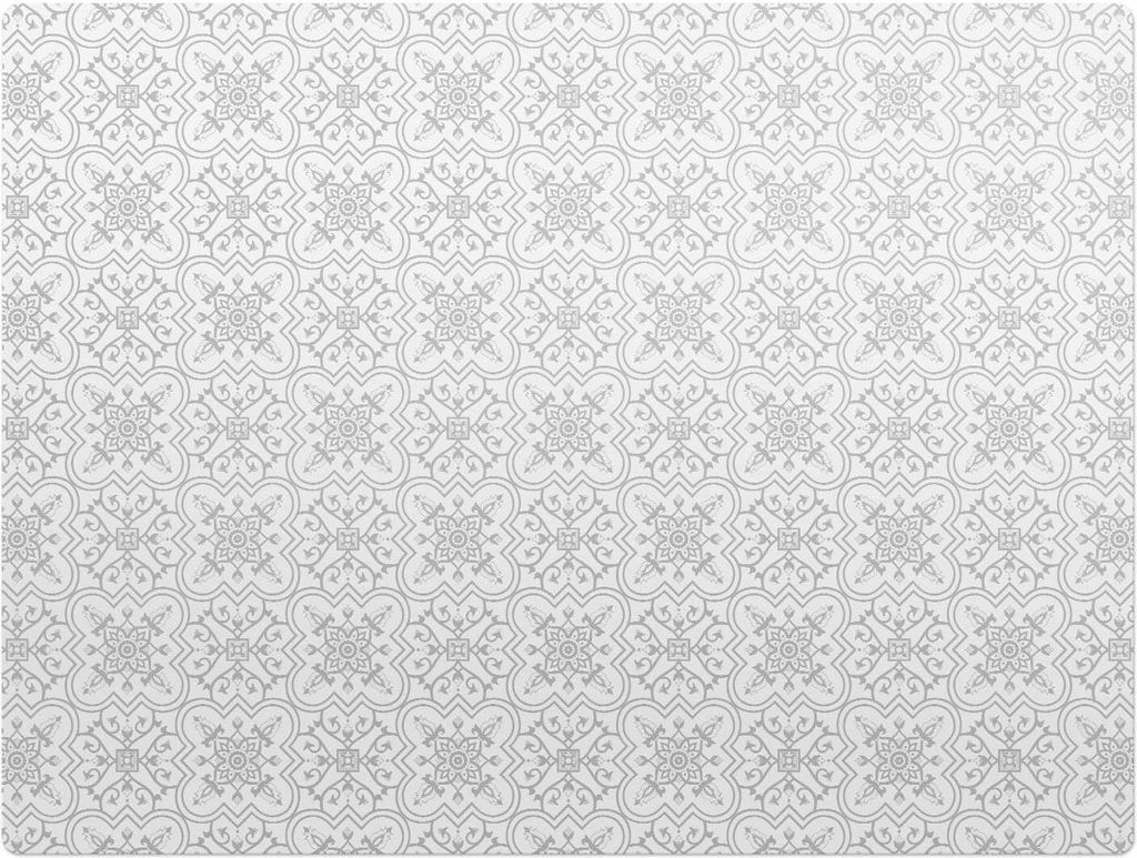 Symmetrisches Ornament – Bodenschutzmatte – Stuhlunterlage 120x90 cm – Rutschfest – Hartbodenmatte