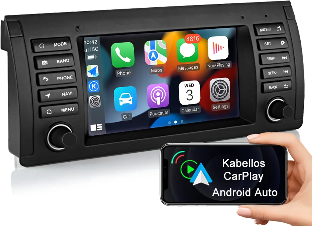 Upgrade Multimediale BMW Serie 5 E39: Android 12 e CarPlay Wireless