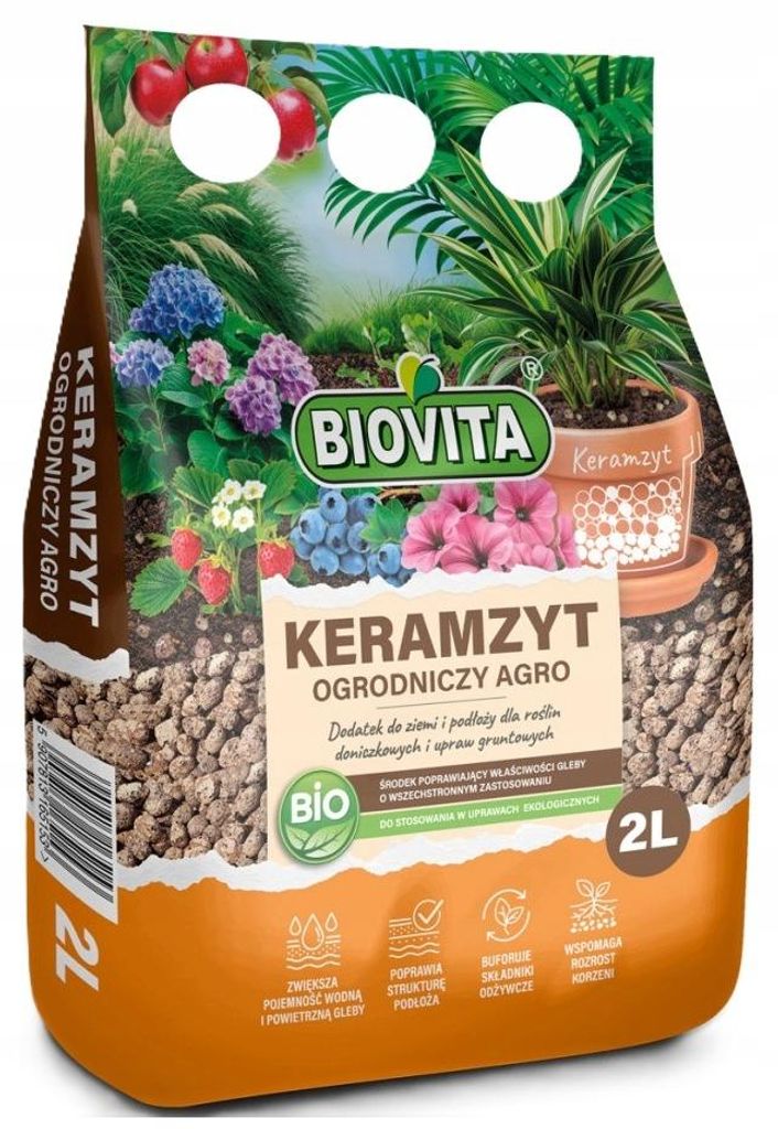 Biovita Keramzyt naturalny ogrodniczy 8-16 mm 2L Zdjęcie produktu 