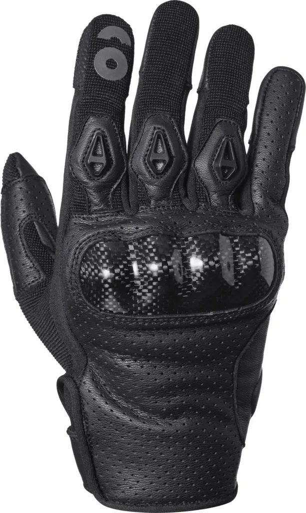 Gants Moto GMS Solis Noir L pour Route et Ville - Confort de Conduite Été