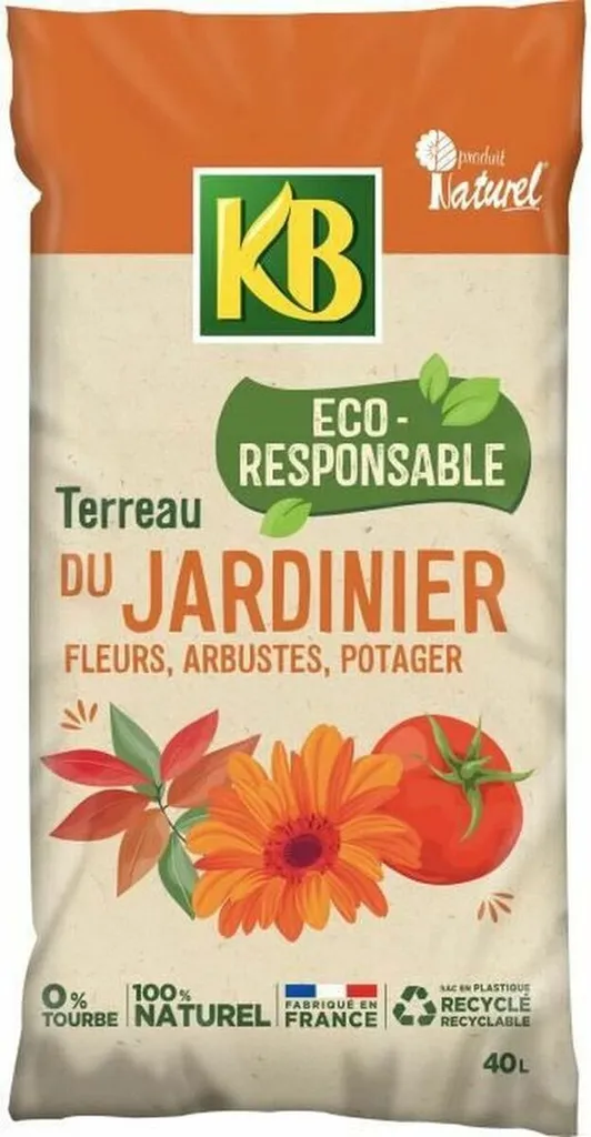 Terreau KB pour Potager et Fleurs : Idéal pour Semis et Plantations