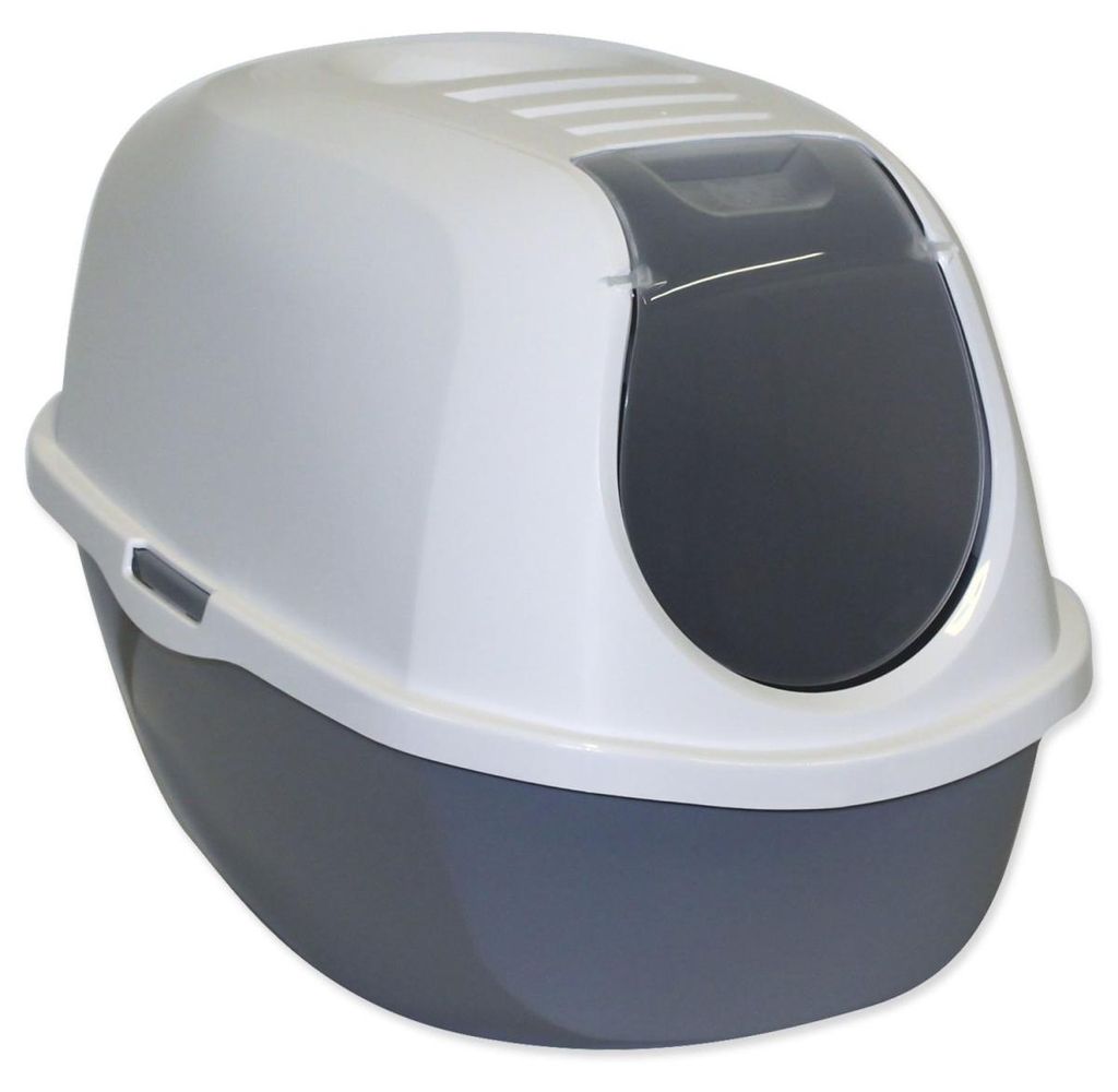 Magic Cat Katzentoilette mit Deckel grau 39x53x41cm Produktbild 