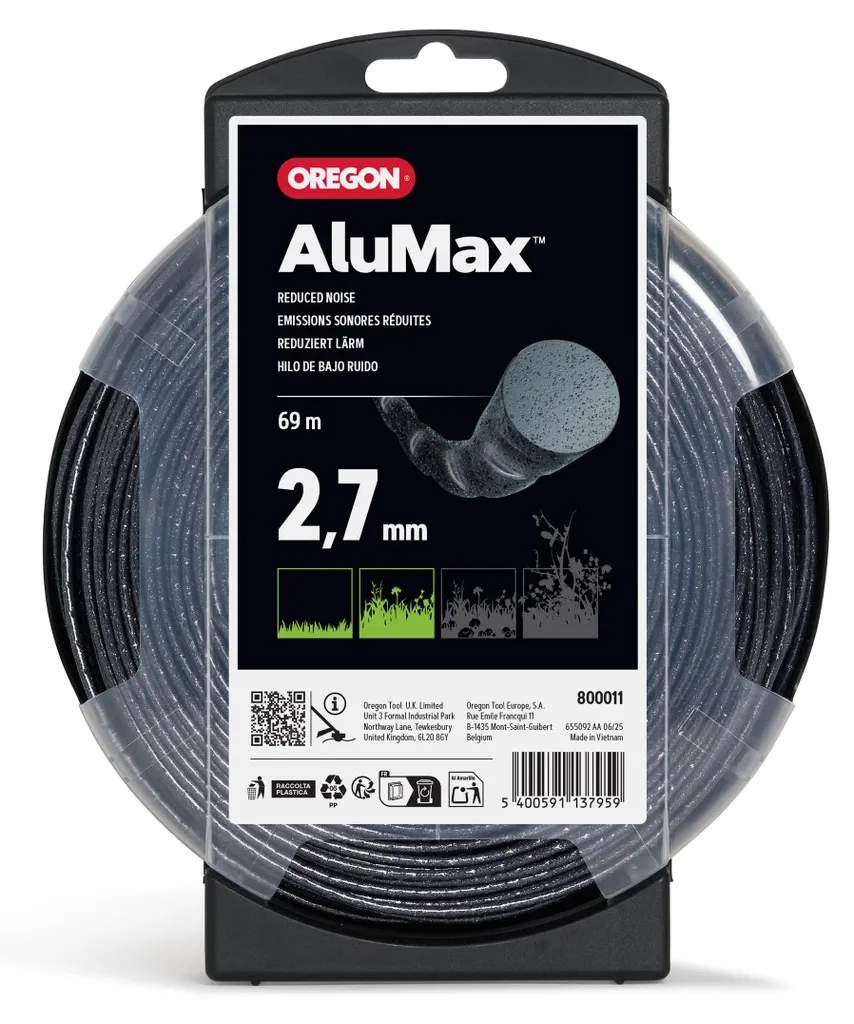 Fil de coupe Oregon Alumax rond 2,7 mm pour herbes denses et ronces