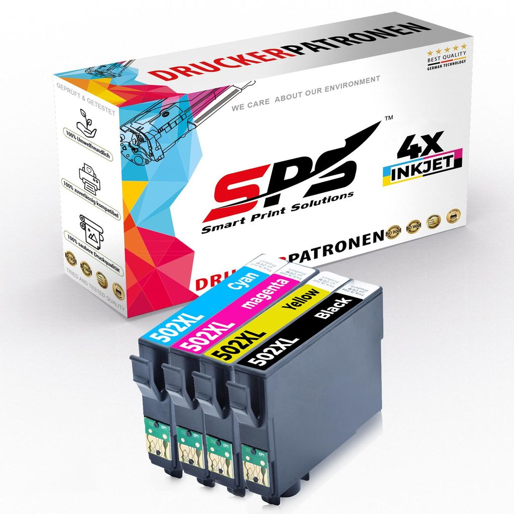 502XL Tintenpatrone Kompatibel für Epson Workforce WF 2865 DWF | Mehrfarbig