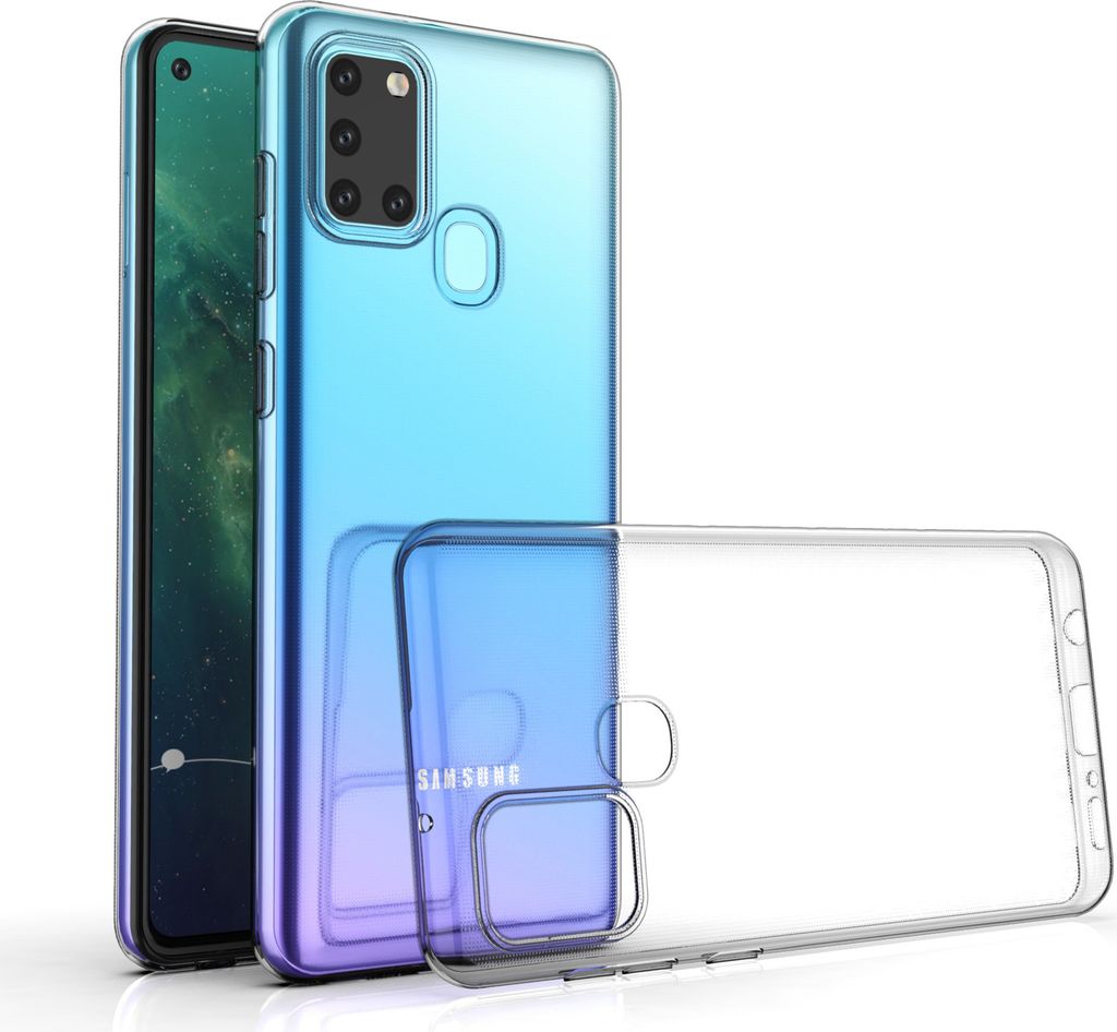 Samsung Galaxy A21S Transparent Back cover case - Silicone