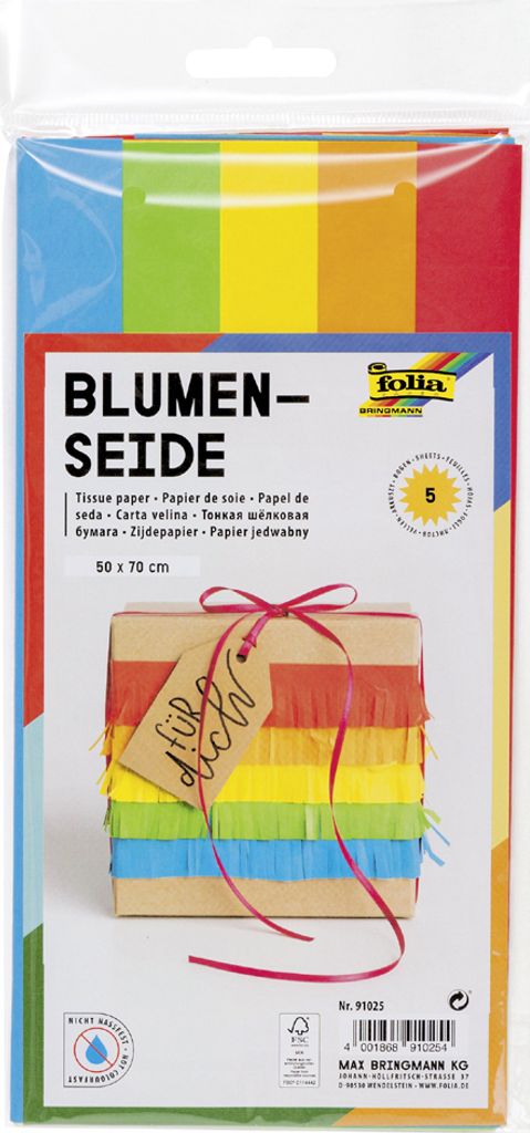 folia Seidenpapier (B)500 x (H)700 mm 20 g/qm sortiert Produktbild 