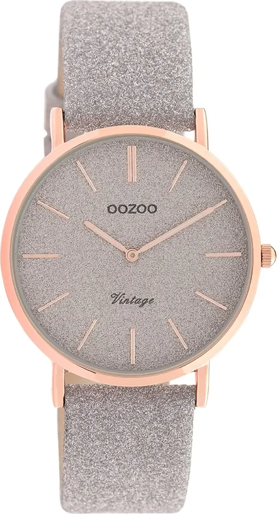 Orologio Oozoo C20202 Grigio: Minimalismo Vintage per Donna