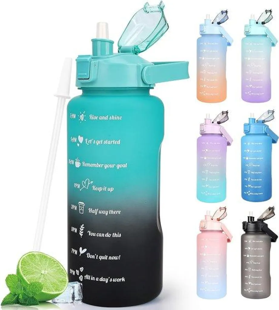 Bouteille de sport anti-fuite 750 ml pour ne plus oublier de boire d'eau