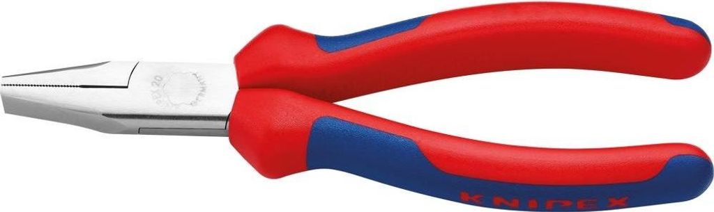 Flachzange DIN ISO 5745 L.140mm verchromt Mehrkomponenten-Hüllen Knipex