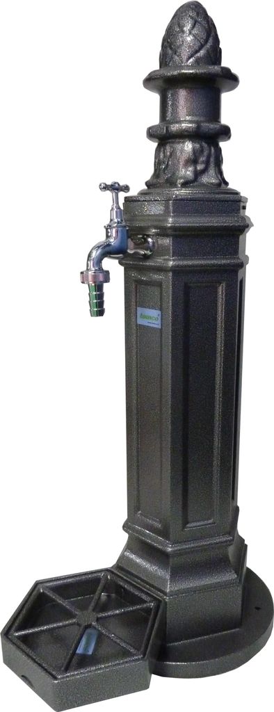 Nostalgischer Outdoorbrunnen mit hübschen Details - Rostfrei und langlebig: aus hochwertigem Aluminium Standbrunnen pulverbeschichtet Farbe antik
