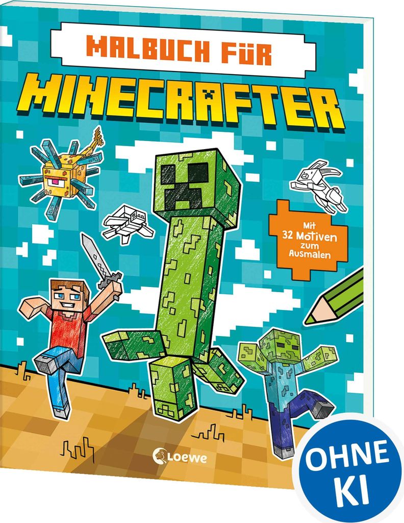 Malbuch für Minecrafter