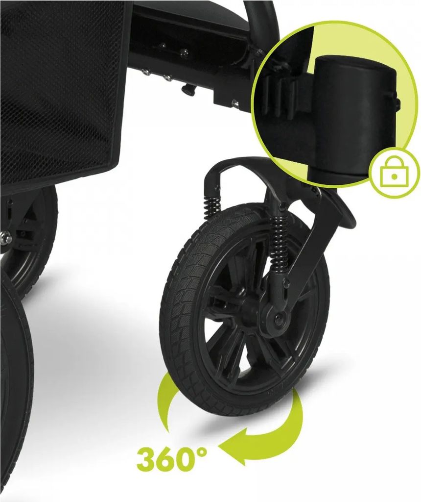 LIONELO Wózek sportowy Annet Tour Grey Stone Zdjęcie produktu 6