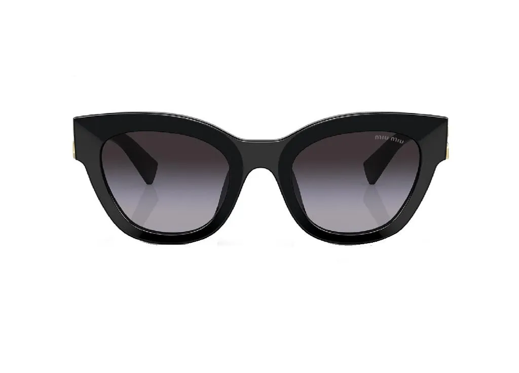 Lunettes de soleil Miu Miu MU 01YS 1AB5D1 noires avec verres dégradés