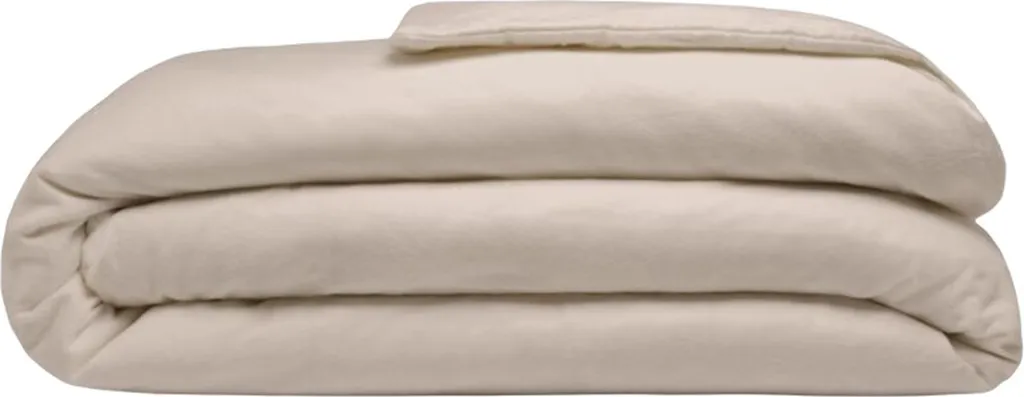 Copripiumino Belledorm, cotone spazzolato BM305 (letto singolo) (color crema)