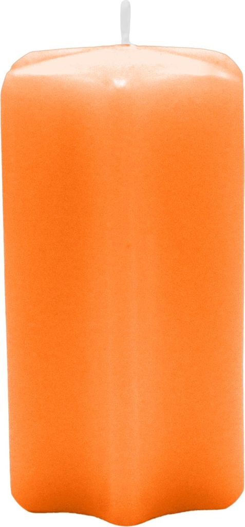 Sternkerzen Mandarin Orange 100 x Ø 60 mm, 4 Stück