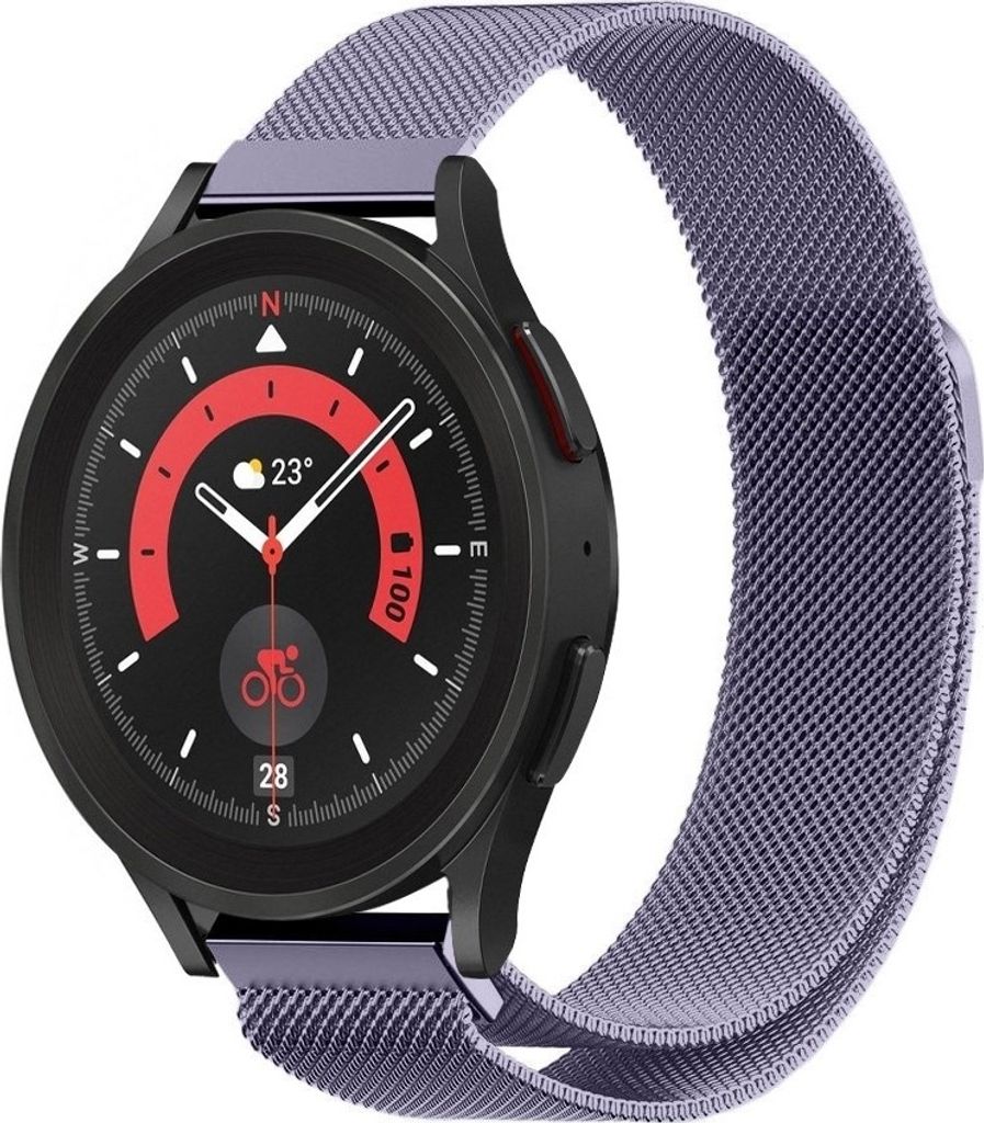Strap-it Milanese Armband - Kompatibel mit Samsung Galaxy Watch 5 Pro Armband Edelstahl Armband mit Magnetverschluss - Ersatzarmband - Hochwertiges...