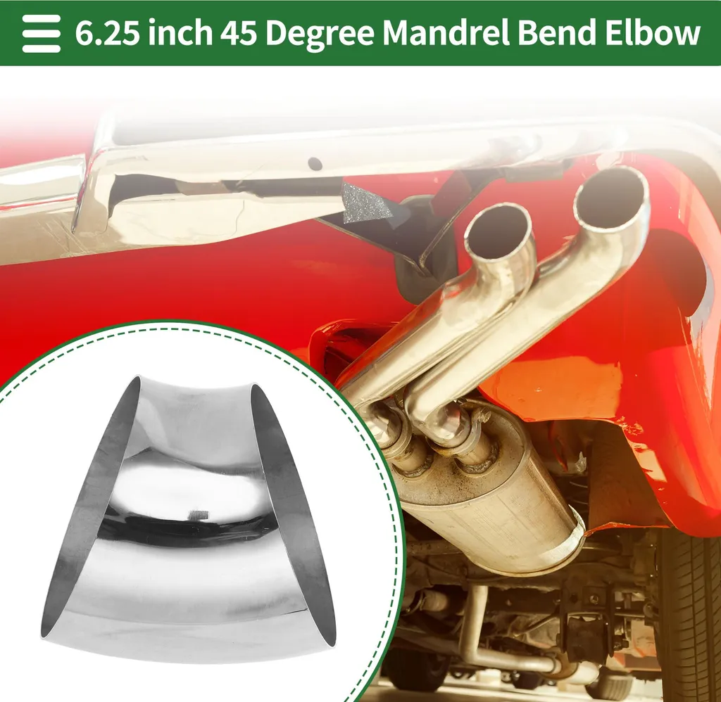 Coude Échappement 45° Inox 304 Épais 2mm Diamètre 159mm pour Automobile
