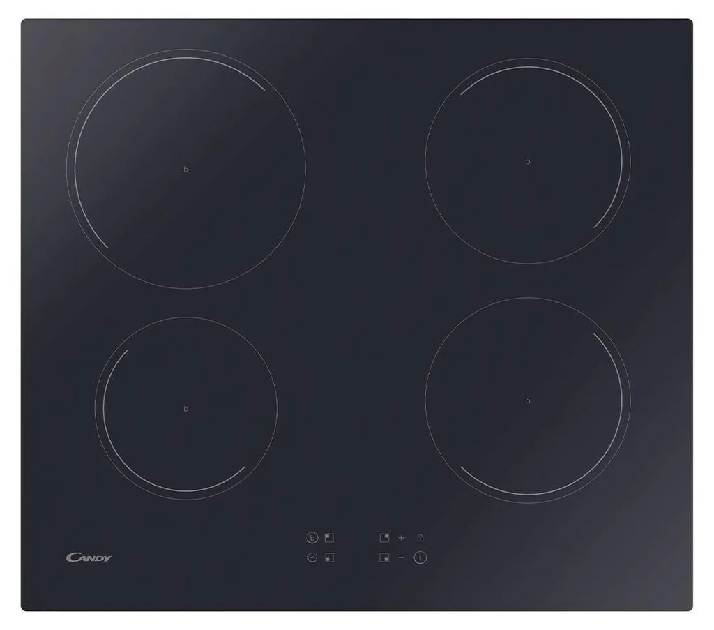 Table à induction Candy 7200W avec commandes tactiles et minuteur