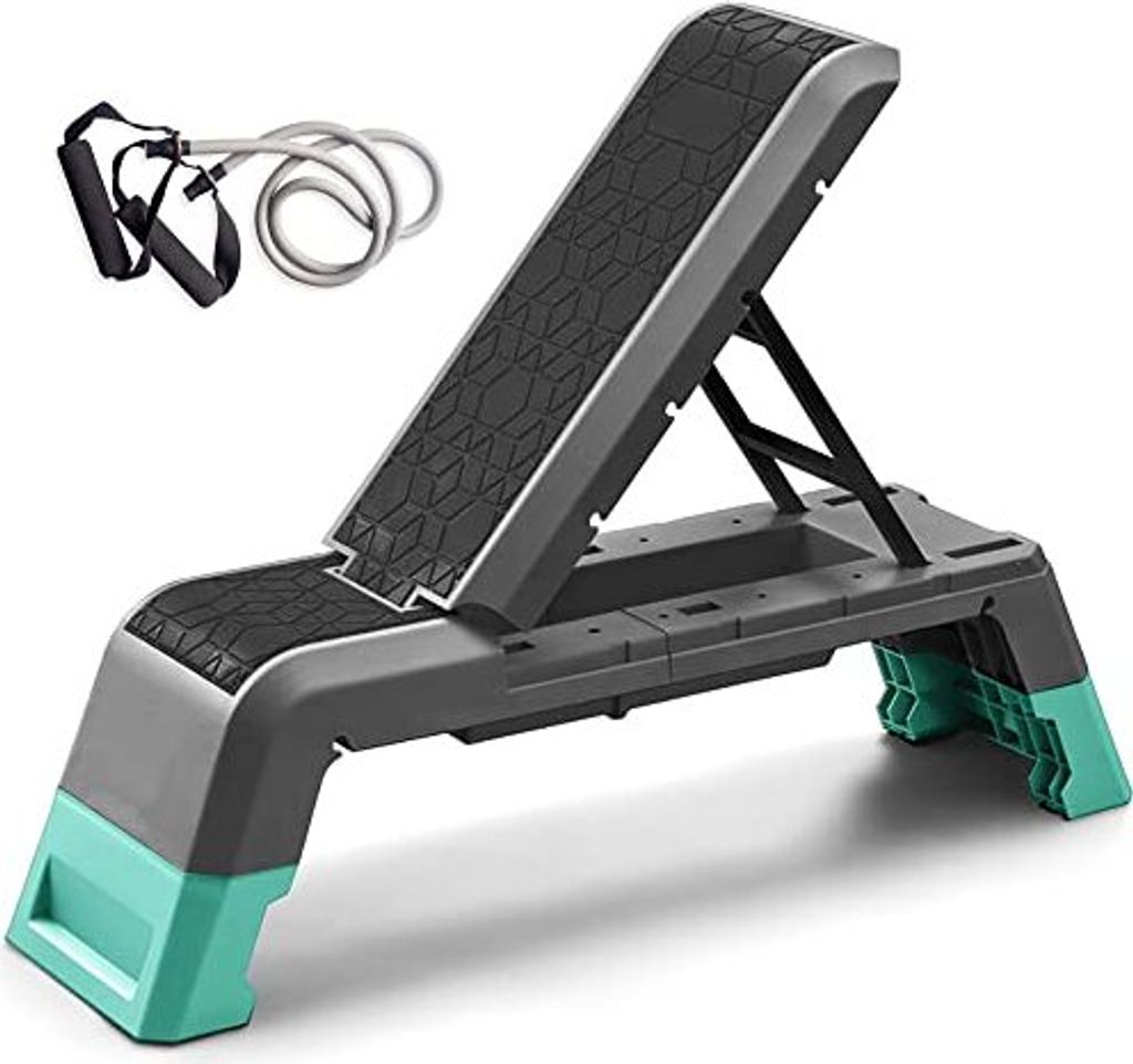 Leikefitness Multifunktional Aerobic Deck Cord -Trainingsplattform, einstellbare Hantelbank, Gewicht professioneller Fitnessgeräte Home Fitnessstudio