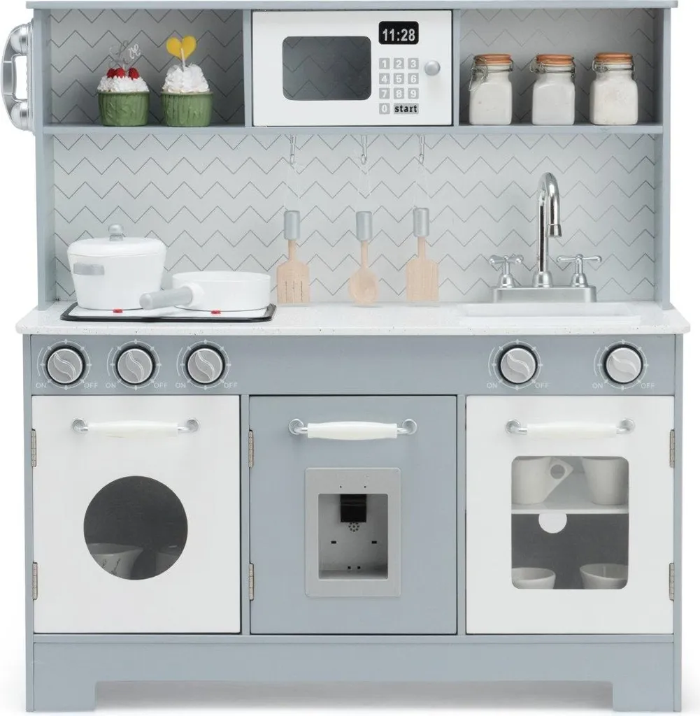 Cuisine enfant pour stimuler l'imagination - Jeu complet gris 80 cm haut - 2