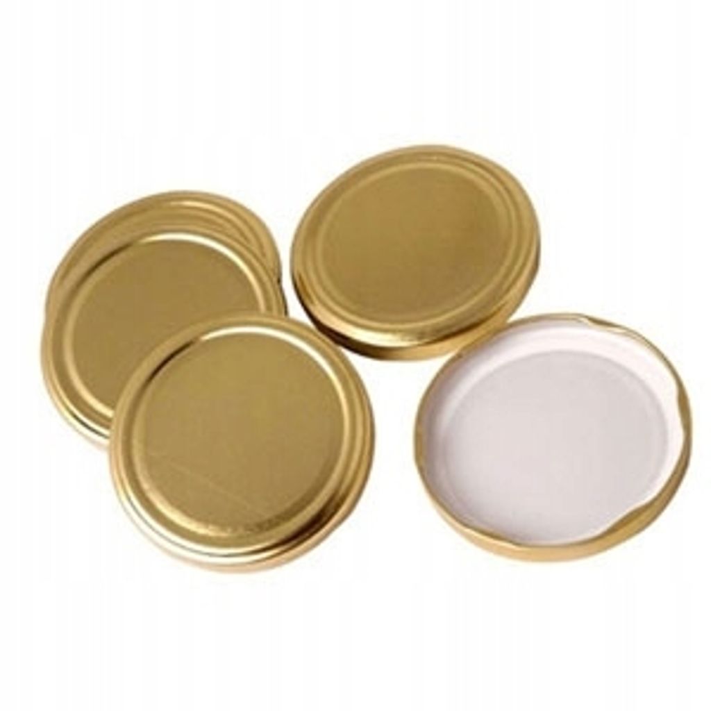 Glasdeckel, gold, Durchmesser 82 mm / 4 x 10 Stk.