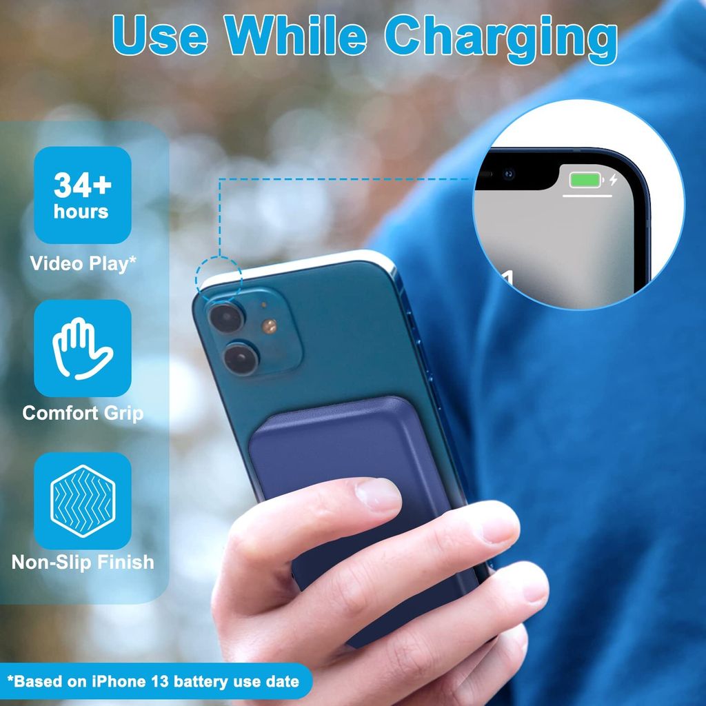 Magnetische Kabellose Powerbank, 10000mAh Wireless Power Produktbild 3