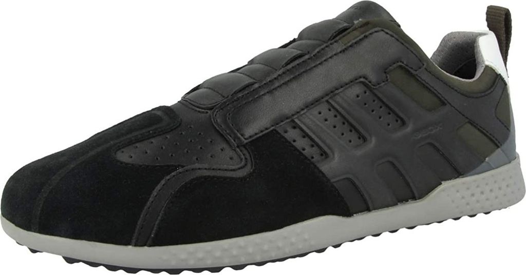 Geox U SNAKE.2 A - WAXED LEA S Sneaker Schwarz in Gr. 40