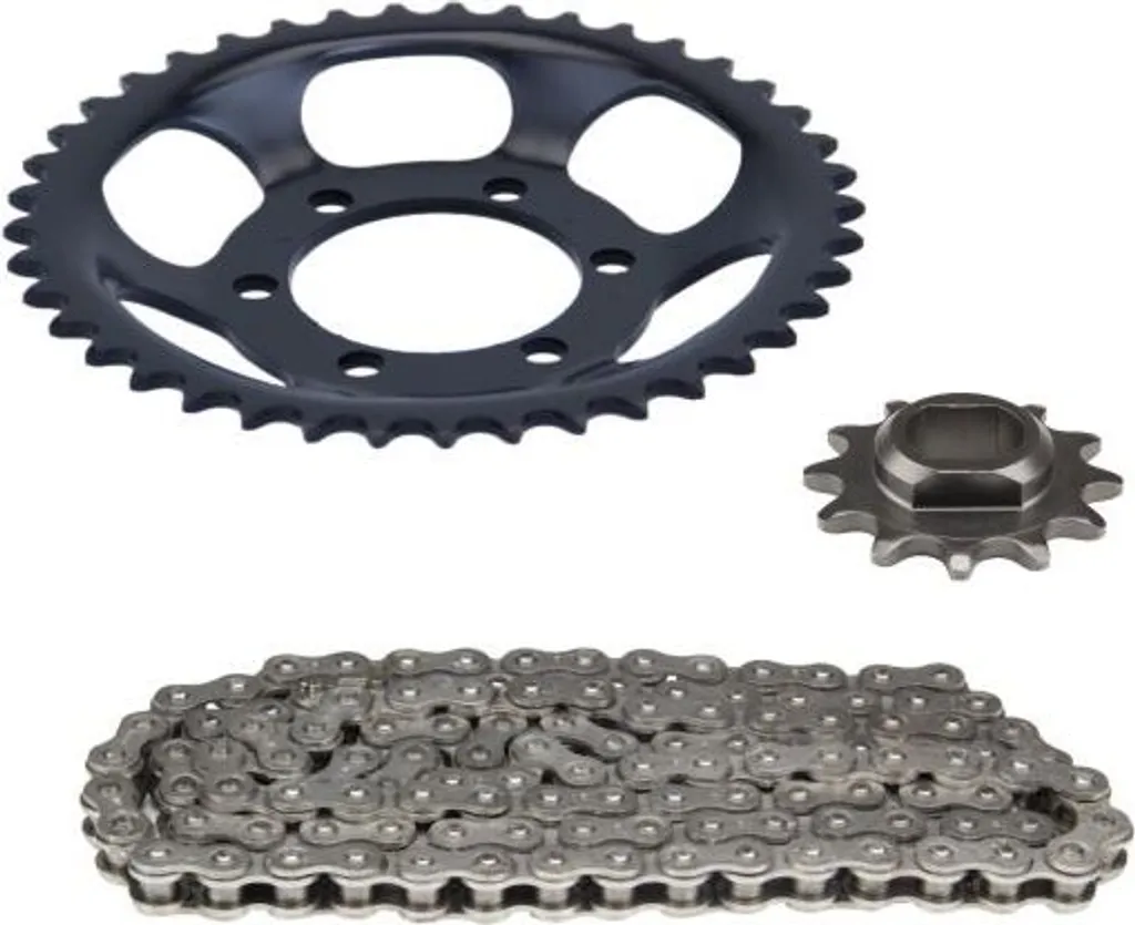 Kit de transmission Zündapp CS 50 12/43 dents noir type 448 et 540