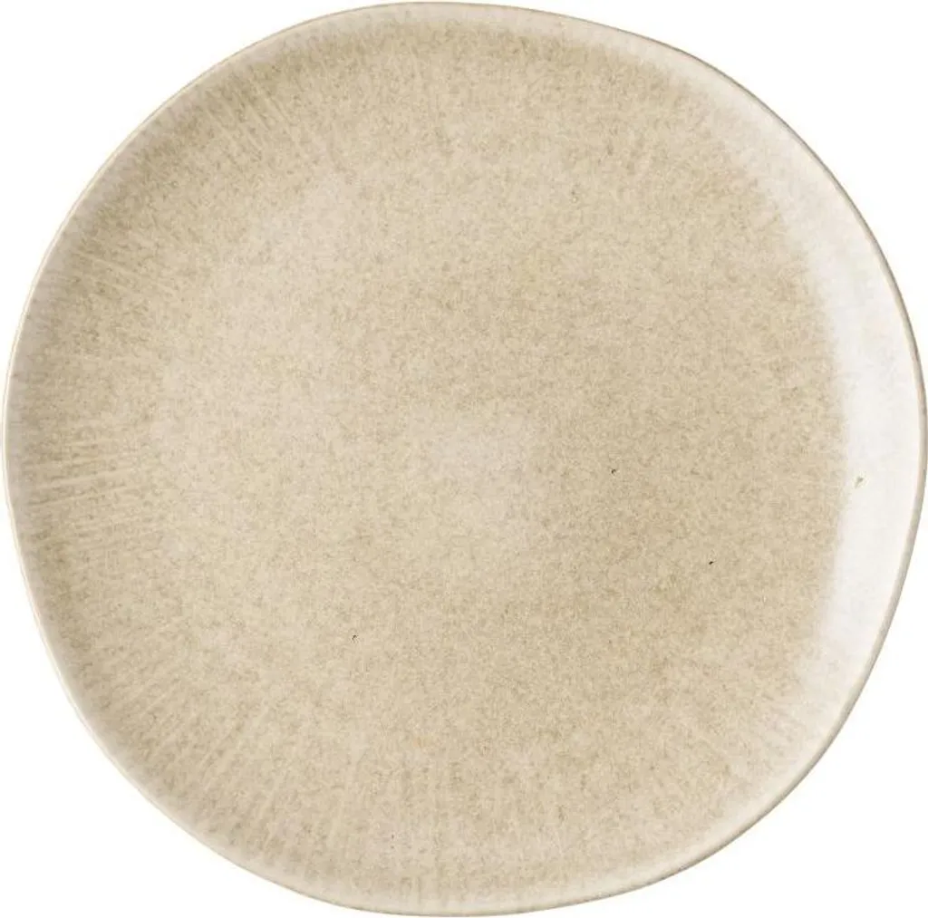 Elva assiette set de 4 beiges en grès véritable pour votre table chic