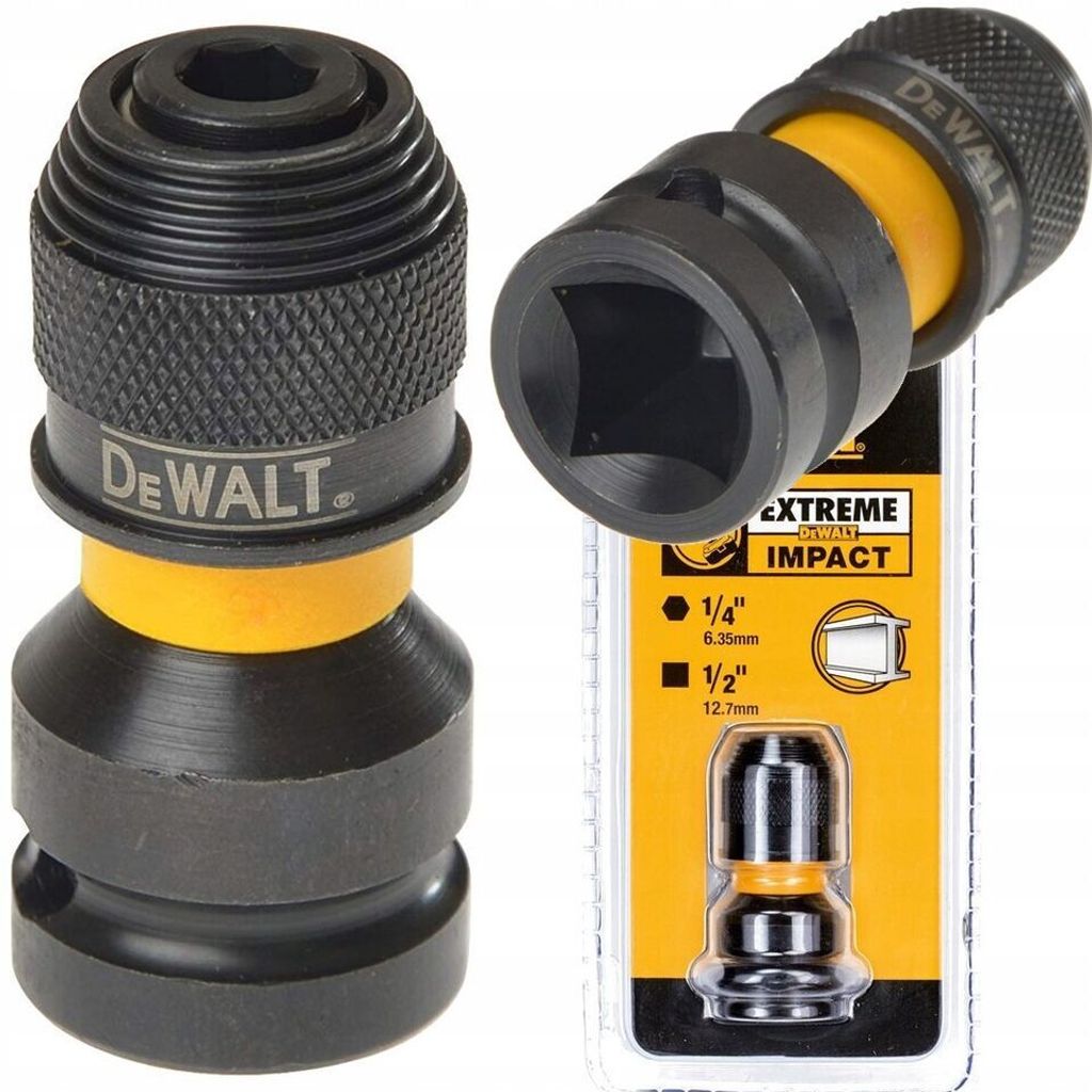 DeWalt Schlagschrauber 1/2" auf 1/4" Adapter Nuss auf Bit Produktbild 