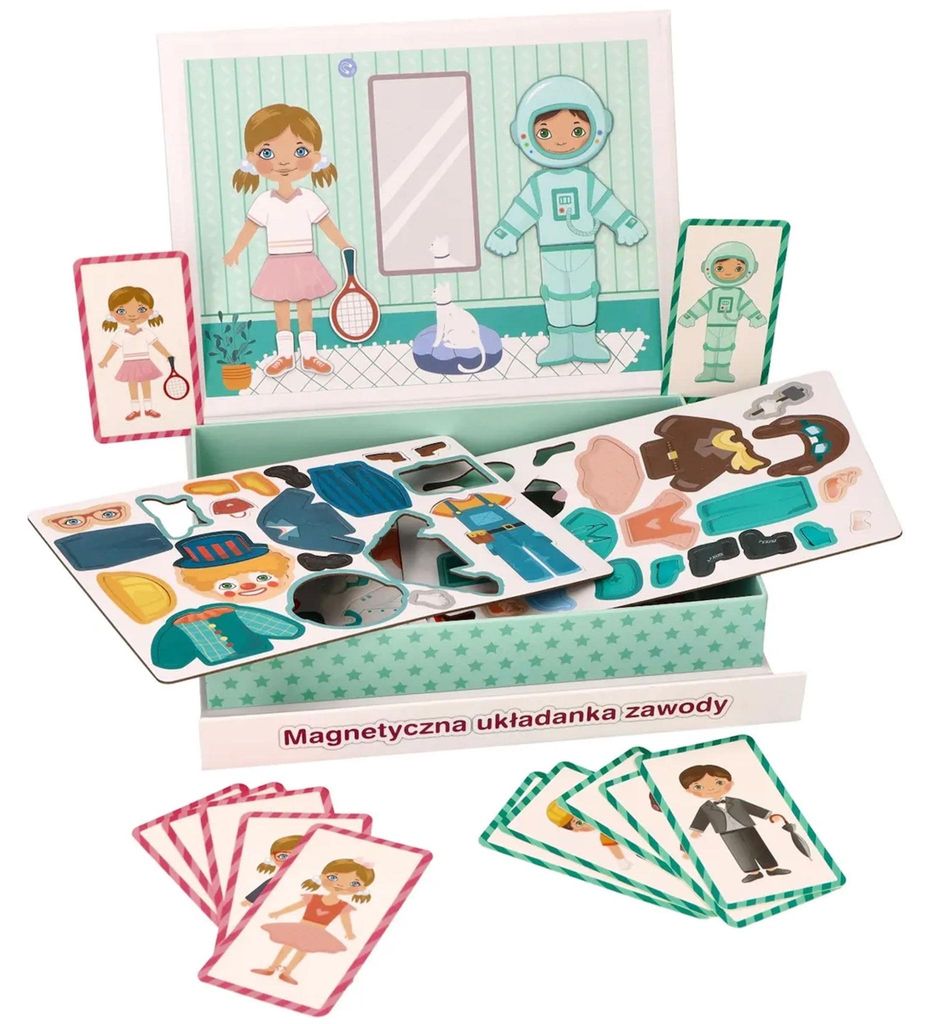 Montesori magnetická vkládačka/puzzle, Profese, povolání Obrázok produktu 