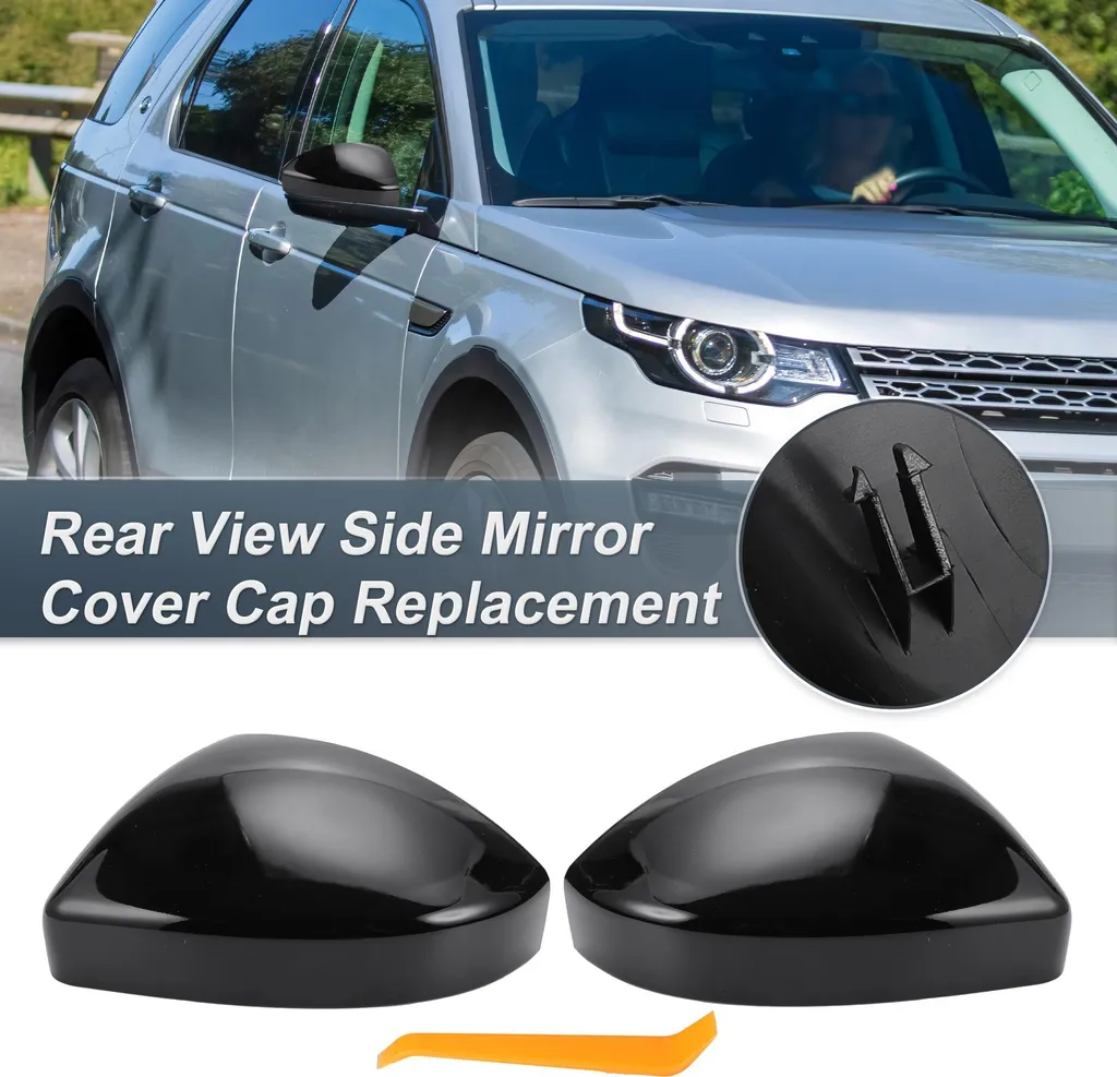 Protection Rétroviseurs en ABS Noir Brillant pour Jaguar et Land Rover