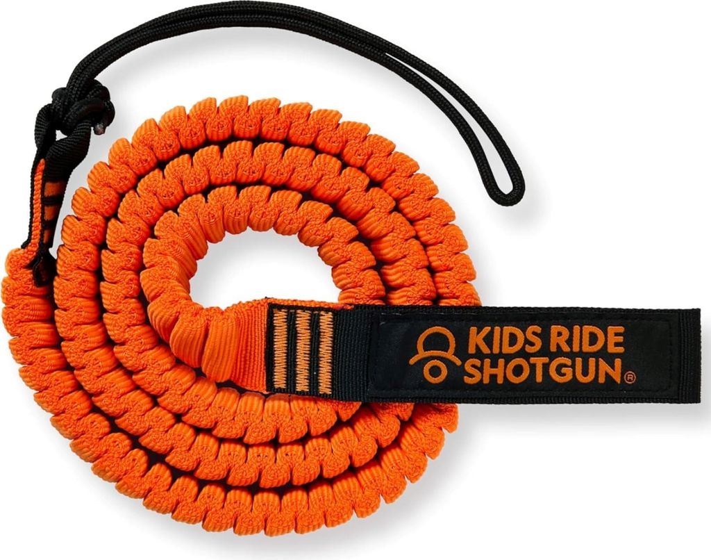 Kids Ride Shotgun MTB Tow Rope corde de remorquage, 1.7 - 3.3m, orange