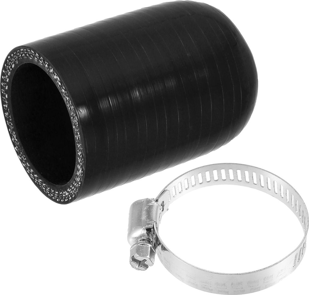 1 Satz Silikon Kühlmittel Kappe mit Klemme 38mm Innendurchm. Schwarz