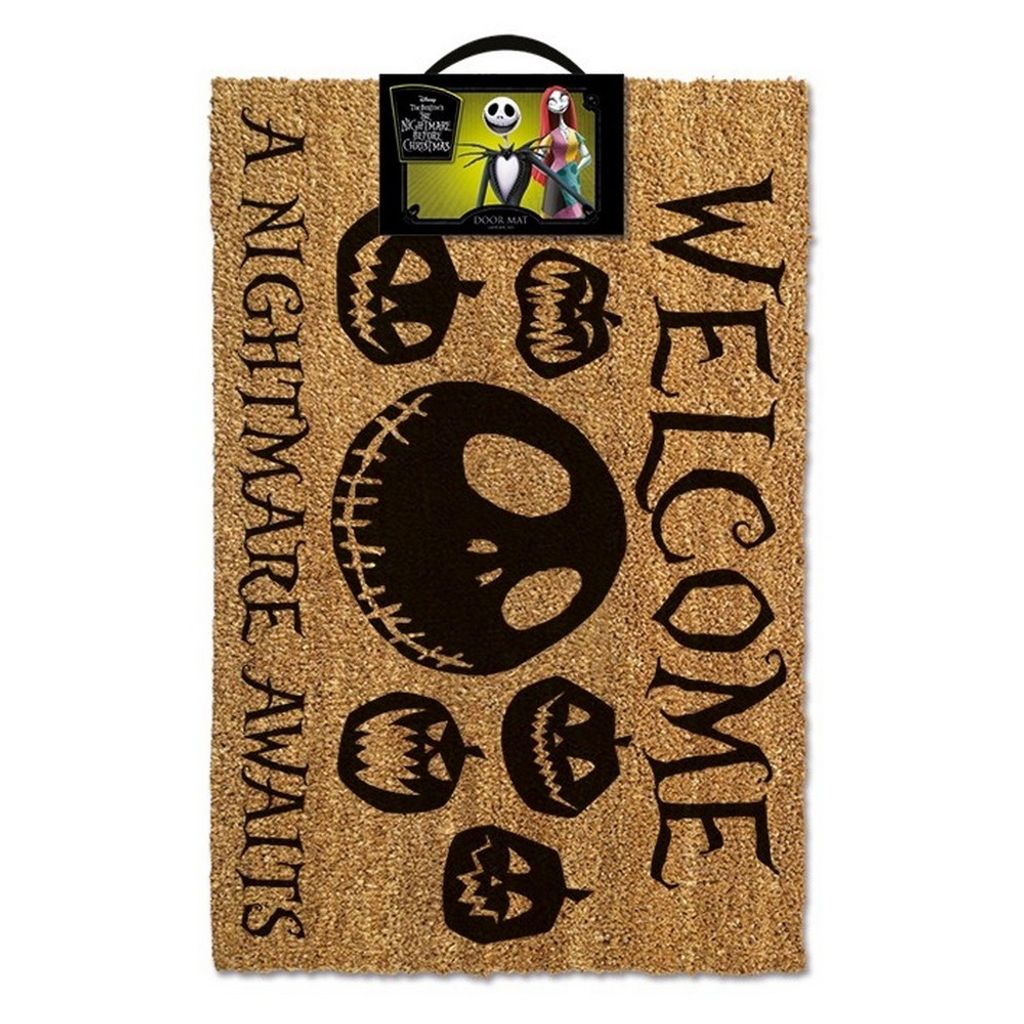 Nightmare Before Christmas A Nightmare Awaits Fußmatte PM693 (Einheitsgröße) (Braun/Schwarz)