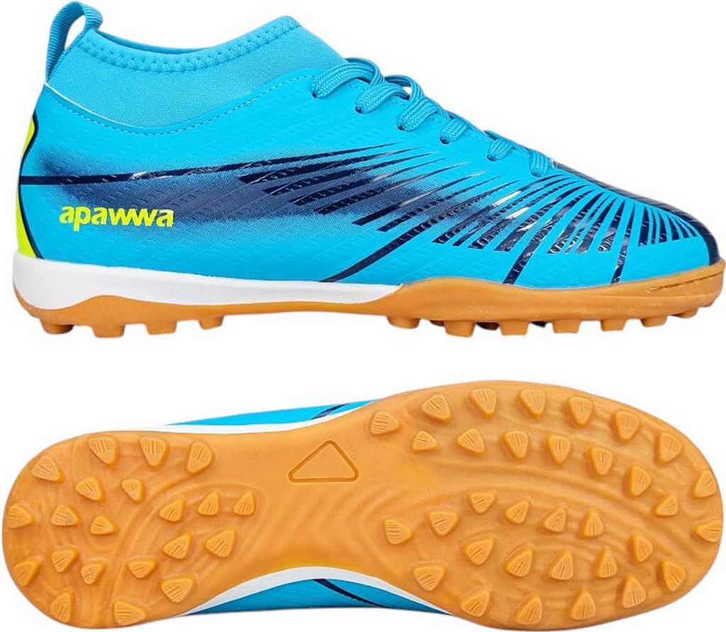Jungen Multinocken mit Socke Kinder Fußballschuhe Strikeon Blau Gr.37