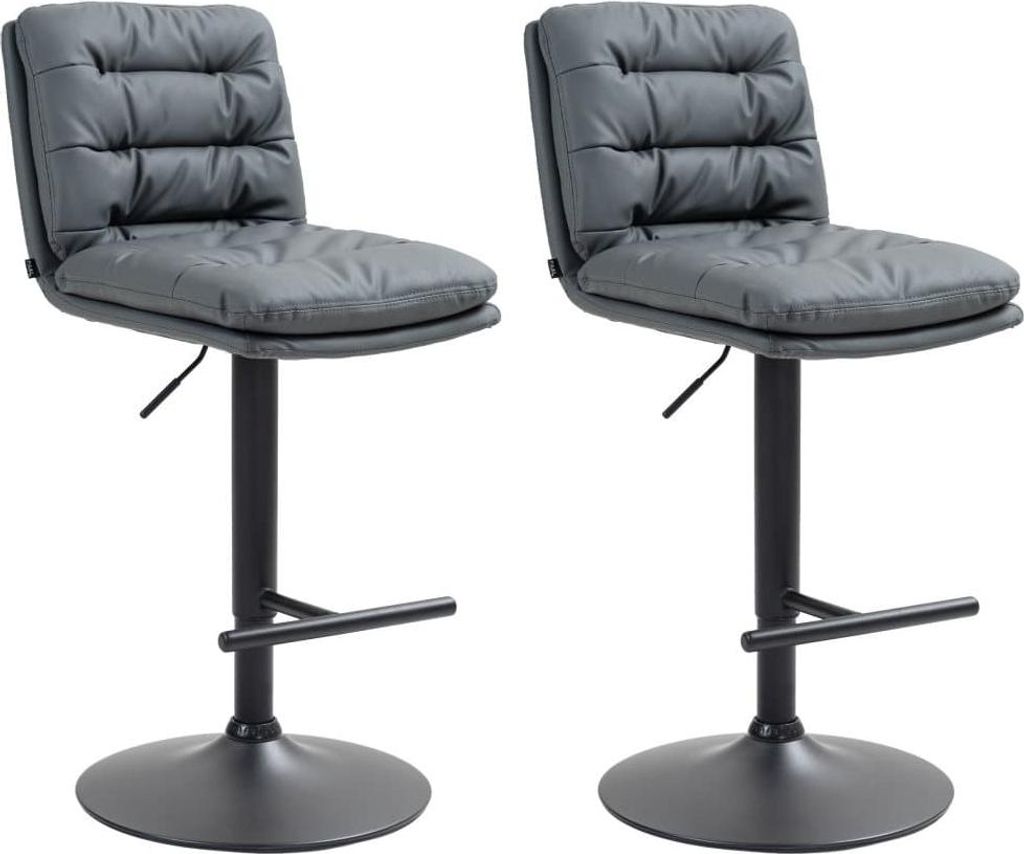 2er Set moderne Barhocker - Designhocker - Hoher Sitzkomfort
