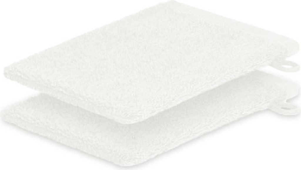 Handtuch 500g/m² 2x Waschhandschuh 15 x 21 cm Weiss Hohe Qualität Neu /