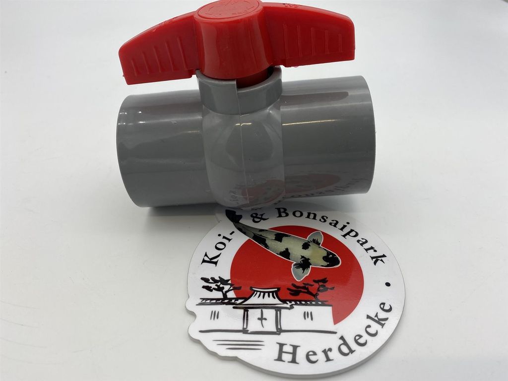 PVC-U Kugelhahn ohne Überwurf 2x Klebemuffe 63 mm Unibody PN10