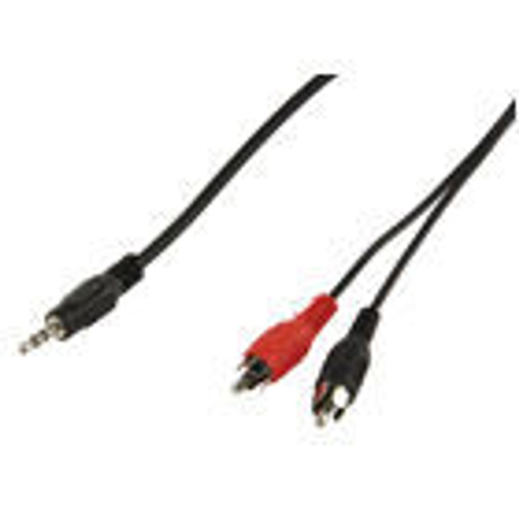 Valueline CABLE-458/20, 3.5mm, Männlich, 2 x RCA, Männlich, 20 m, Schwarz