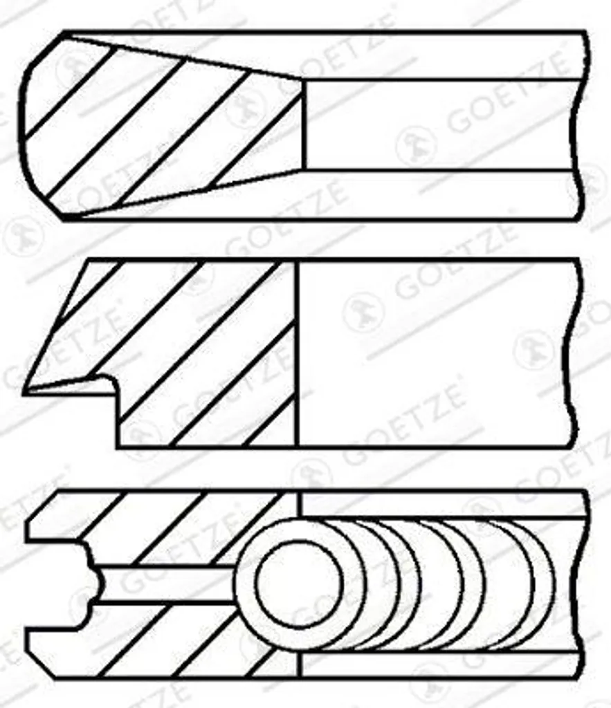 Segments de Piston pour Réparation Moteur Polo et Classe E - Kit Complet