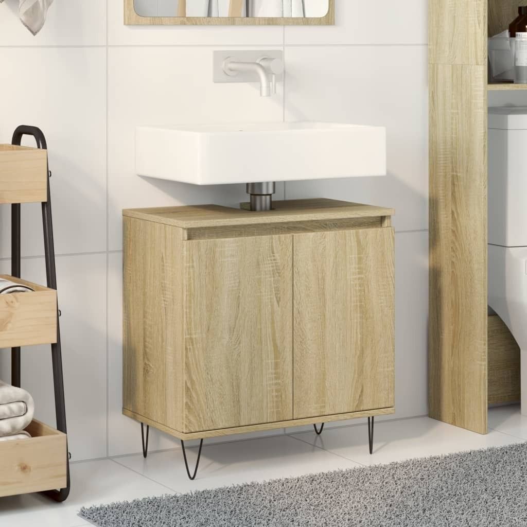 Maison Exclusive - Badschrank Sonoma-Eiche 58x33x60 cm Holzwerkstoff