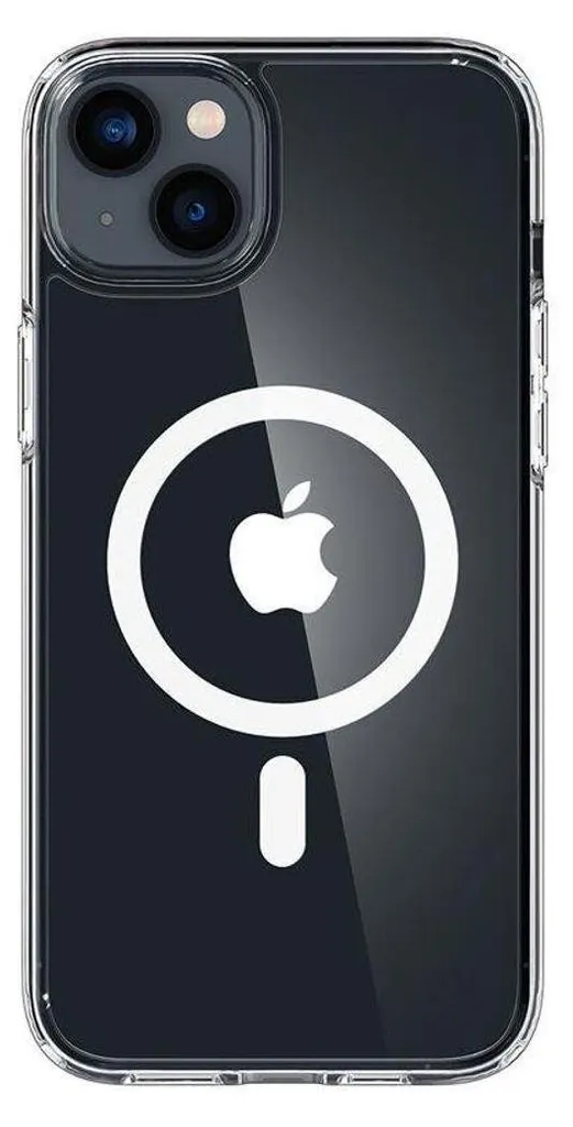 Coque iPhone 14 Plus 6.7 Spigen Ultra Hybrid MAG Blanche Usage MagSafe Facile