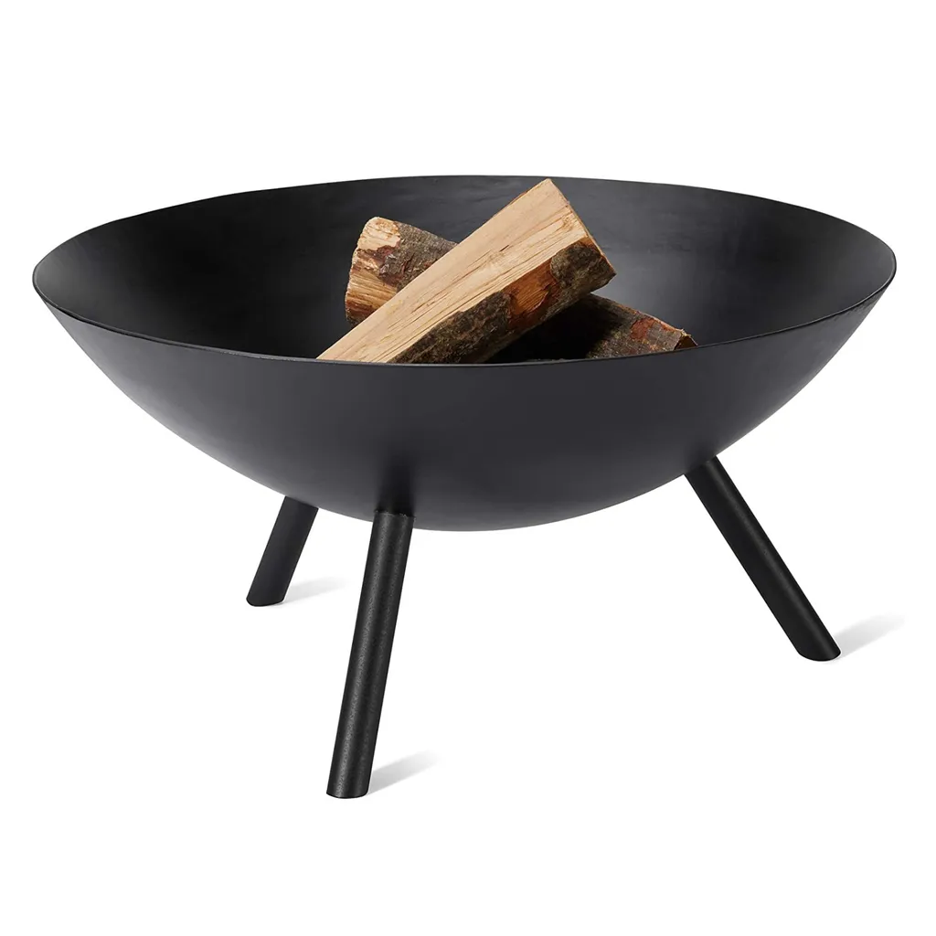 Bougeoirs design en acier noir Philippi Flames D203010, set de 3 pièces